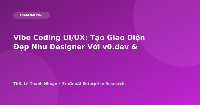 Vibe Coding UI/UX: Tạo Giao Diện Đẹp Như Designer Với v0.dev & Lovable