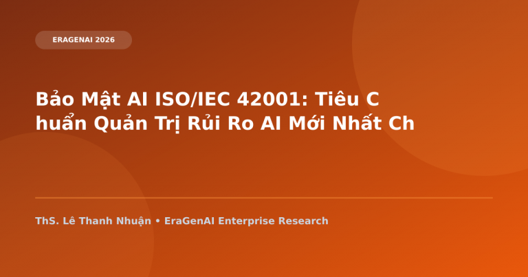 Bảo Mật AI ISO/IEC 42001: Tiêu Chuẩn Quản Trị Rủi Ro AI Mới Nhất Cho Doanh Nghiệp
