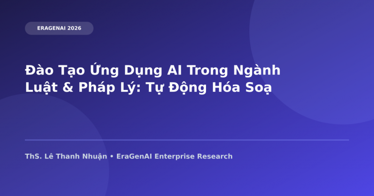 Đào Tạo Ứng Dụng AI Trong Lĩnh Vực Luật & Pháp Lý: Tự Động Hóa Soạn Thảo Hợp Đồng & Tra Cứu Án Lệ