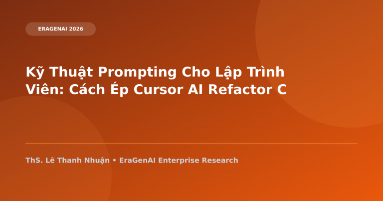 Kỹ Thuật Prompting Cho Lập Trình Viên: Cách Ép Cursor AI Refactor Code Sạch 100%
