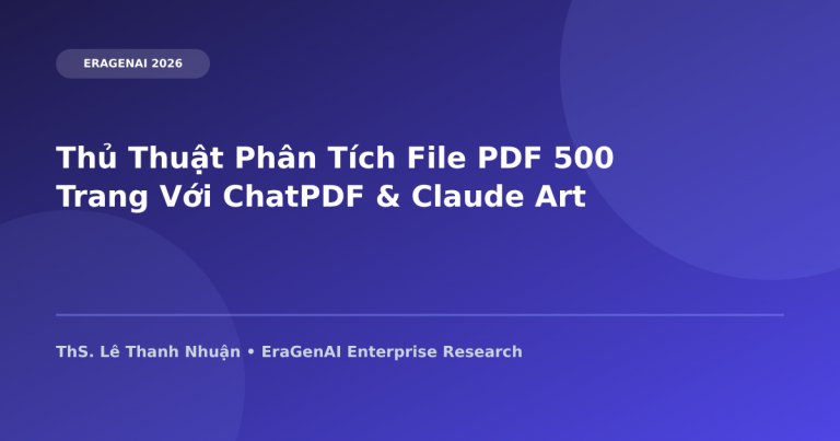 Thủ Thuật Phân Tích File PDF 500 Trang Với ChatPDF & Claude Artifacts