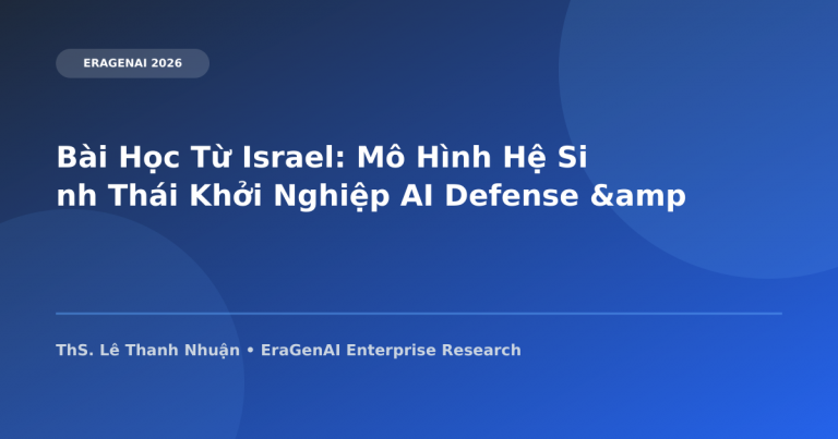 Bài Học Từ Israel: Mô Hình Hệ Sinh Thái Khởi Nghiệp AI Defense & Enterprise Risk Governance