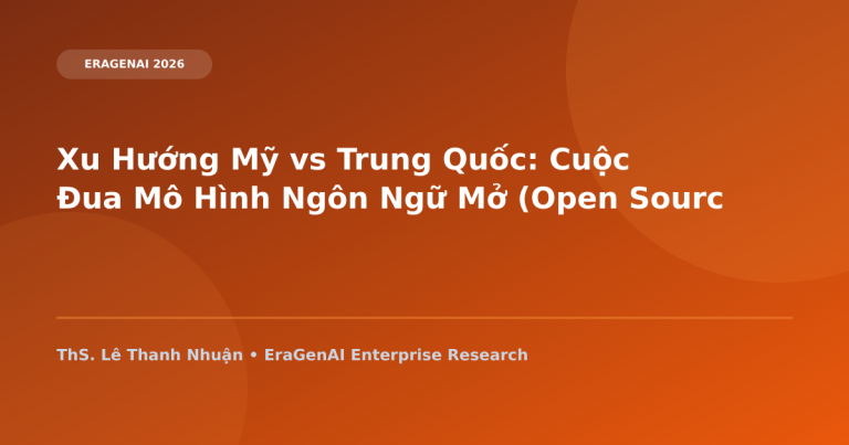 Xu Hướng Mỹ vs Trung Quốc: Cuộc Đua Mô Hình Ngôn Ngữ Mở (Open Source LLMs) Thay Đổi Bản Đồ Công Nghệ