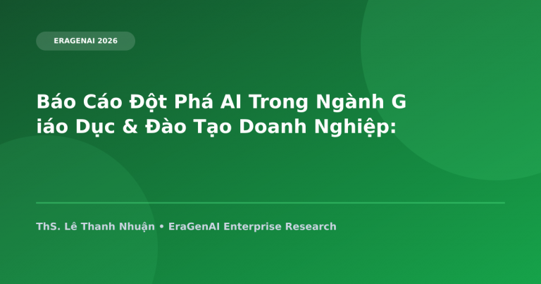 Báo Cáo Đột Phá AI Trong Lĩnh Vực Giáo Dục & Đào Tạo Doanh Nghiệp: Học Tập Cá Nhân Hóa