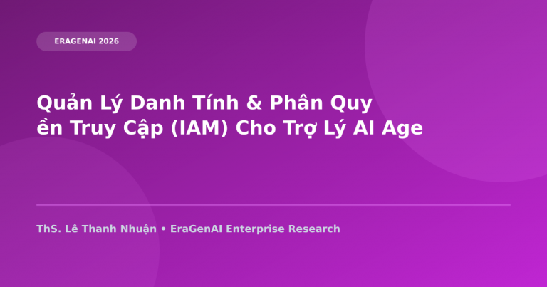 Quản Lý Danh Tính & Phân Quyền Truy Cập (IAM) Cho Trợ Lý AI Agent Doanh Nghiệp