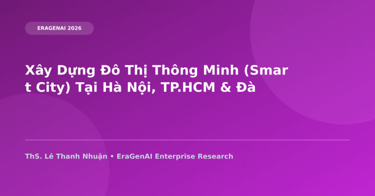 Xây Dựng Đô Thị Thông Minh (Smart City) Tại Hà Nội, TP.HCM & Đà Nẵng Nhờ AI & IoT