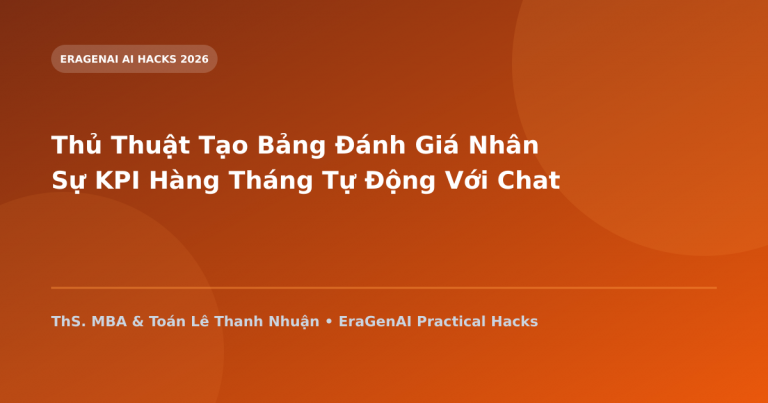 Thủ Thuật Tạo Bảng Đánh Giá Nhân Sự KPI Hàng Tháng Tự Động Với ChatGPT