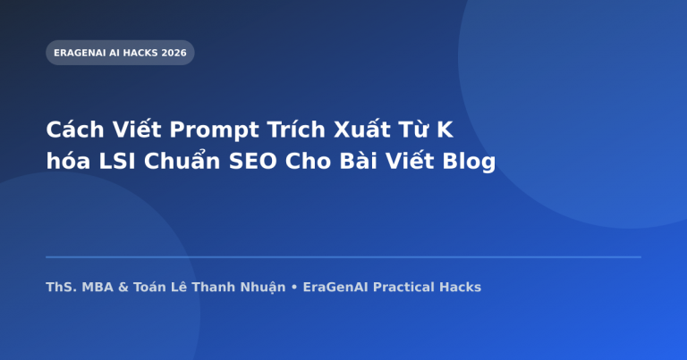 Cách Viết Prompt Trích Xuất Từ Khóa LSI Chuẩn SEO Cho Bài Viết Blog