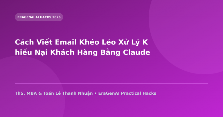 Cách Viết Email Khéo Léo Xử Lý Khiếu Nại Khách Hàng Bằng Claude