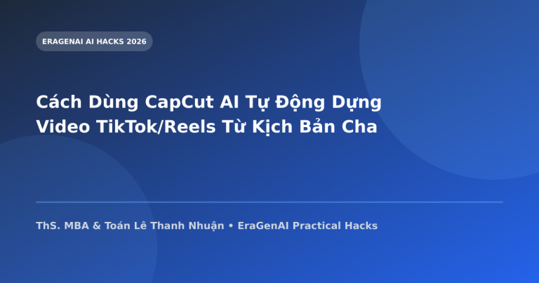 Cách Dùng CapCut AI Tự Động Dựng Video TikTok/Reels Từ Kịch Bản ChatGPT
