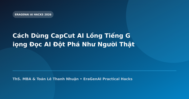 Cách Dùng CapCut AI Lồng Tiếng Giọng Đọc AI Đột Phá Như Người Thật