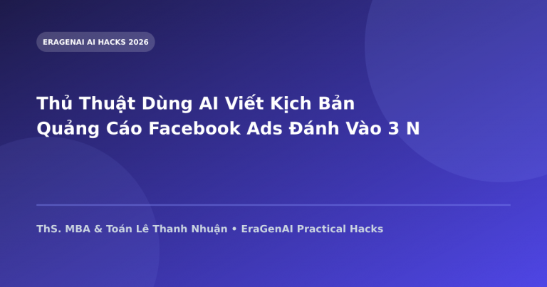 Thủ Thuật Dùng AI Viết Kịch Bản Quảng Cáo Facebook Ads Đánh Vào 3 Nỗi Đau