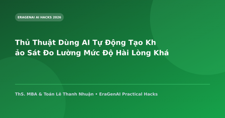 Thủ Thuật Dùng AI Tự Động Tạo Khảo Sát Đo Lường Mức Độ Hài Lòng Khách Hàng