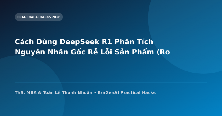 Cách Dùng DeepSeek R1 Phân Tích Nguyên Nhân Gốc Rễ Lỗi Sản Phẩm (Root Cause)