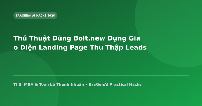 Thủ Thuật Dùng Bolt.new Dựng Giao Diện Landing Page Thu Thập Leads Trong 5 Phút