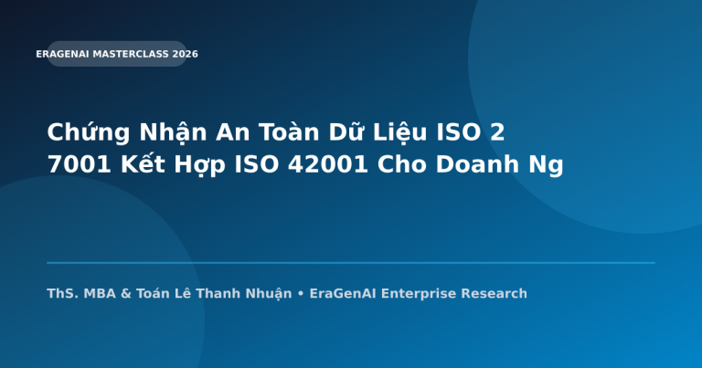 Chứng Nhận An Toàn Dữ Liệu ISO 27001 Kết Hợp ISO 42001 Cho Doanh Nghiệp SaaS AI