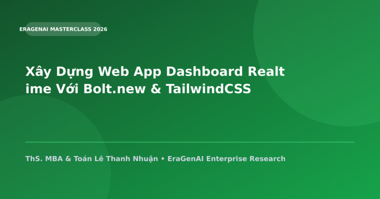 Xây Dựng Web App Dashboard Realtime Với Bolt.new & TailwindCSS