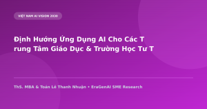Định Hướng Ứng Dụng AI Cho Các Trung Tâm Giáo Dục & Trường Học Tư Thục 2030