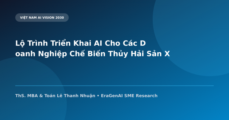Lộ Trình Triển Khai AI Cho Các Doanh Nghiệp Chế Biến Thủy Hải Sản Xuất Khẩu 2030