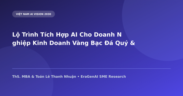 Lộ Trình Tích Hợp AI Cho Doanh Nghiệp Kinh Doanh Vàng Bạc Đá Quý & Trang Sức 2030