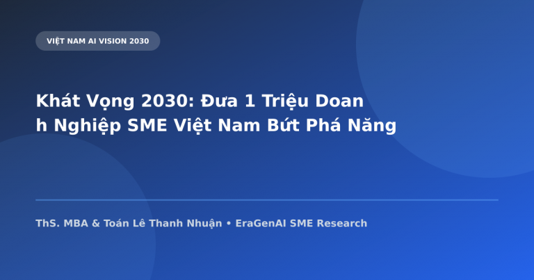 Khát Vọng 2030: Đưa 1 Triệu Doanh Nghiệp SME Việt Nam Bứt Phá Năng Suất Nhờ Trí Tuệ Nhân Tạo