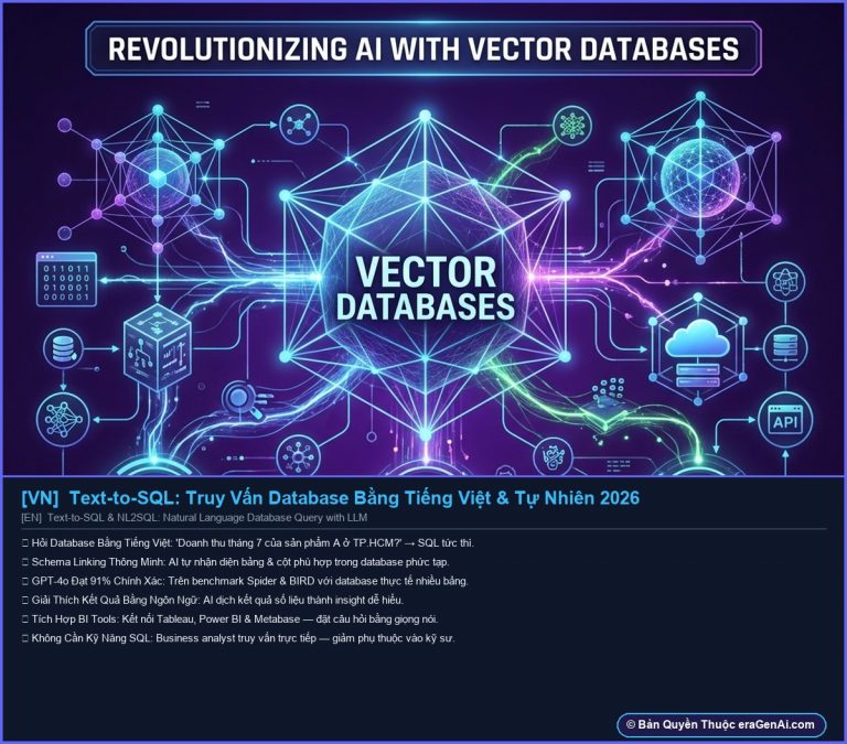 [Infographic] Text-to-SQL & NL2SQL: Truy Vấn Database AI 2026