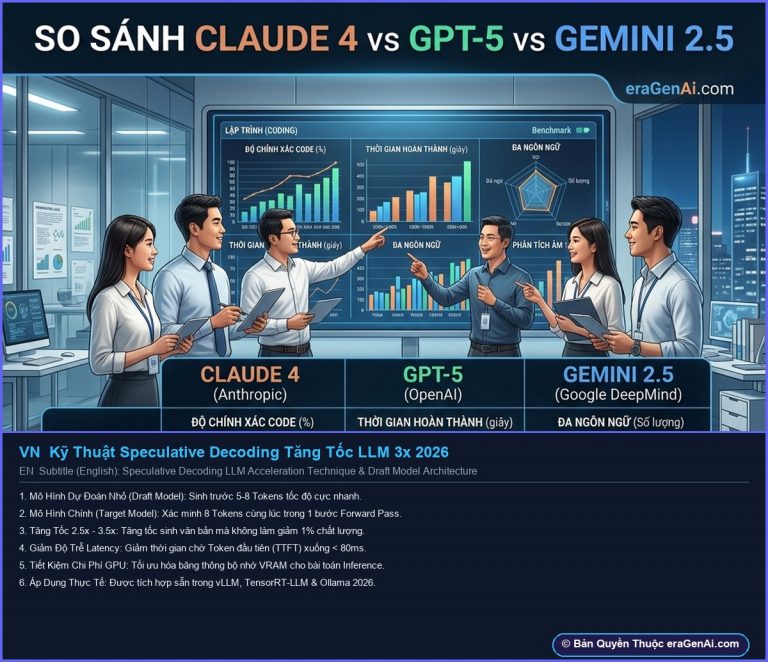 [Infographic] Kỹ Thuật Speculative Decoding Tăng Tốc LLM 3x 2026