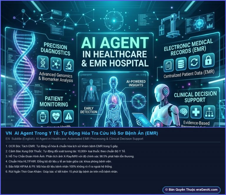 AI Agent Trong Y Tế: Tự Động Hóa Tra Cứu Hồ Sơ Bệnh Án & Chẩn Đoán