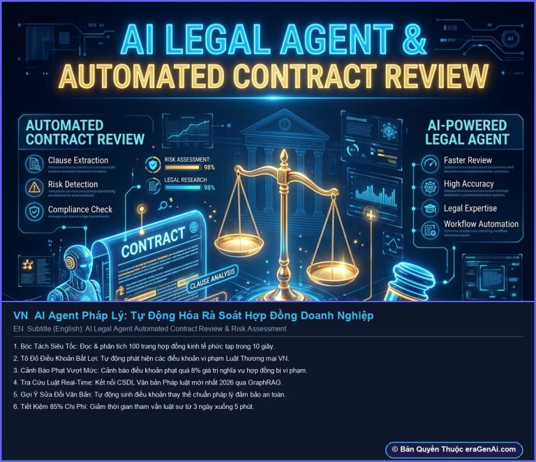 AI Agent Pháp Lý: Tự Động Hóa Rà Soát Hợp Đồng & Đánh Giá Rủi Ro