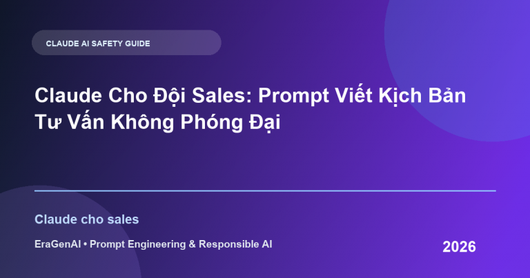 Claude Cho Đội Sales: Prompt Viết Kịch Bản Tư Vấn Không Phóng Đại