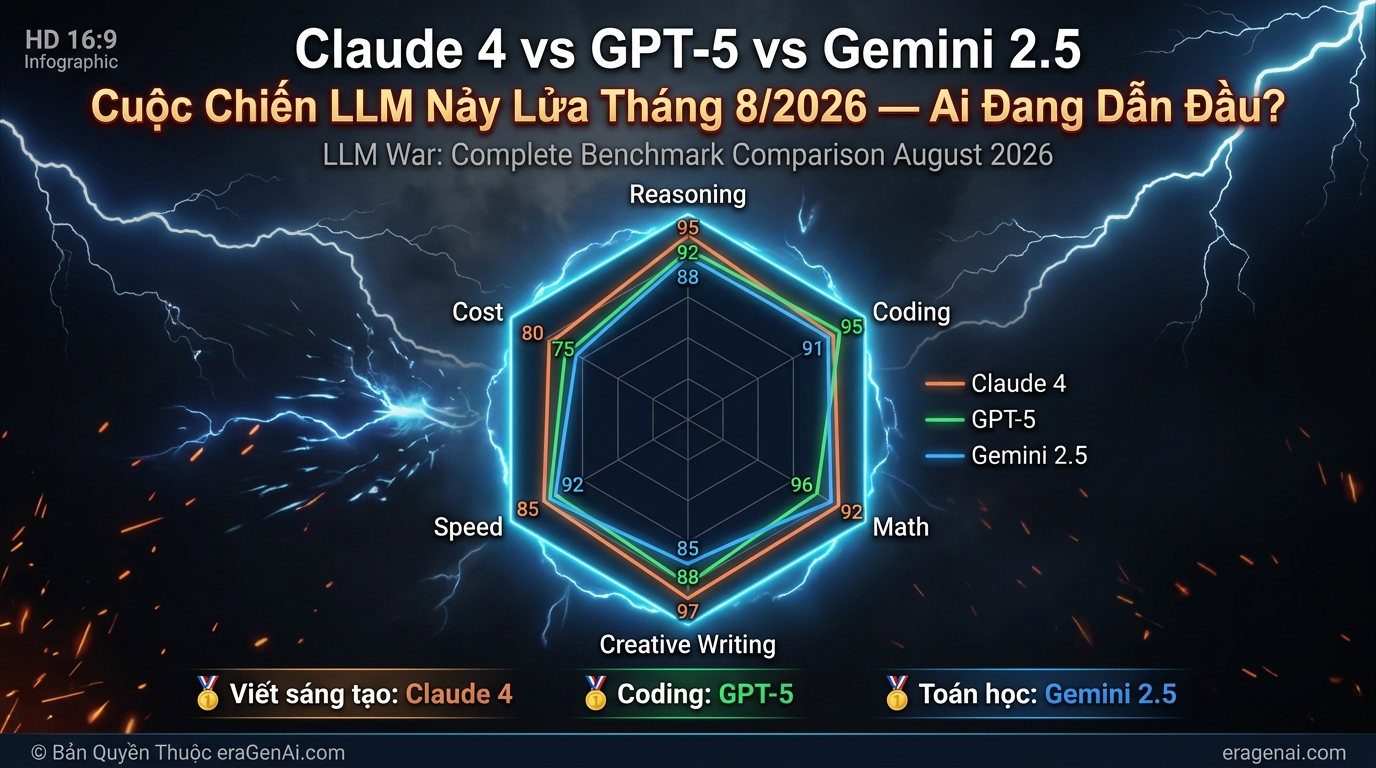 [Infographic] Claude 4 vs GPT-5 vs Gemini 2.5: Bang So Sanh LLM Toan Dien Thang 8/2026