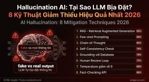 [Infographic] Hallucination AI & 8 Ky Thuat Giam Thieu: Huong Dan Day Du 2026