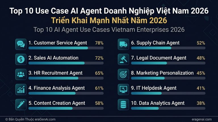 [Infographic] Top 10 Use Case AI Agent Doanh Nghiep Viet Nam Trien Khai Nam 2026