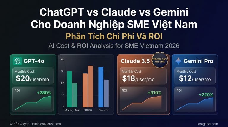 [Infographic] ChatGPT vs Claude vs Gemini Cho SME Viet Nam: Bang So Sanh Chi Phi & ROI