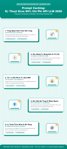 [Infographic] Prompt Caching: Kỹ Thuật Giảm 90% Chi Phí API LLM 2026