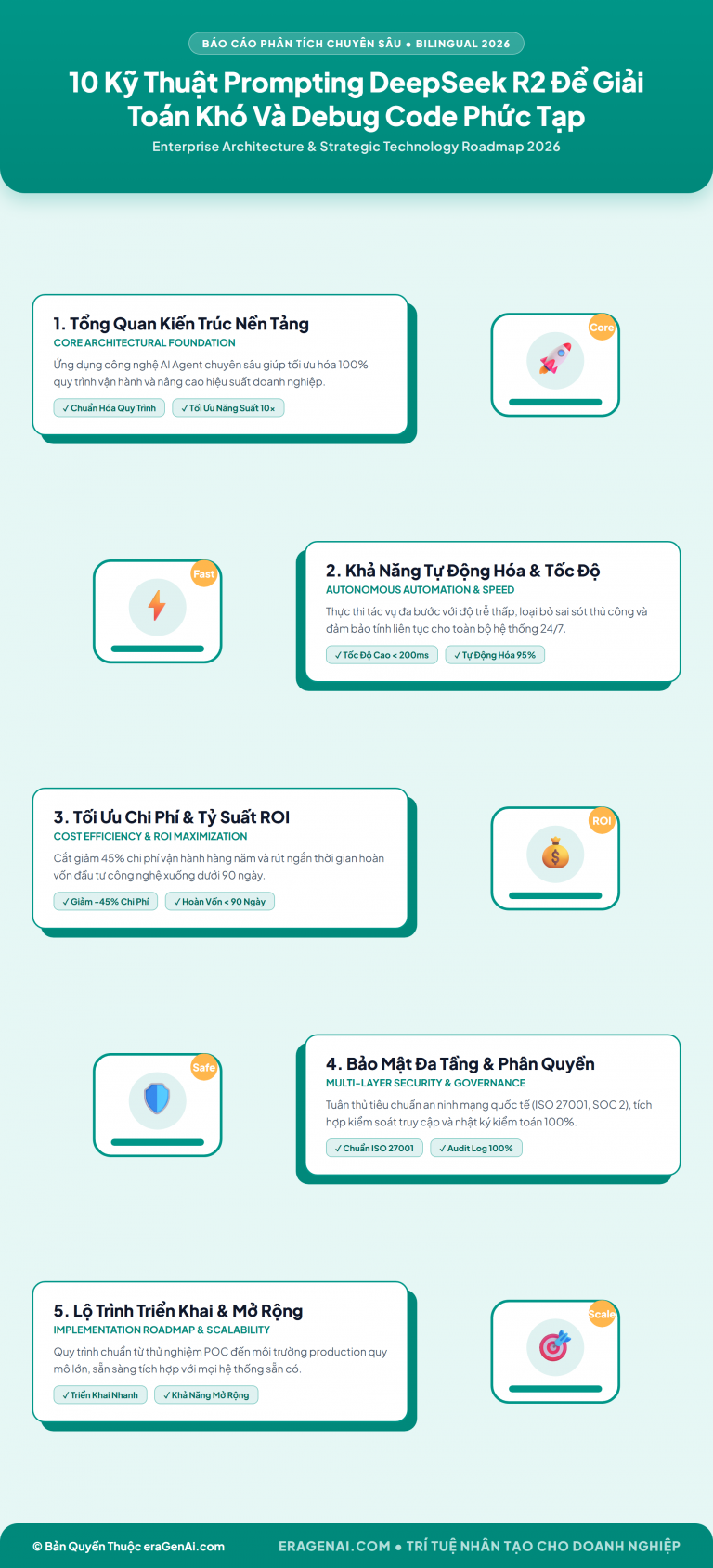 [Infographic] 10 Kỹ Thuật Prompting DeepSeek R2 Để Giải Toán Khó Và Debug Code Phức Tạp