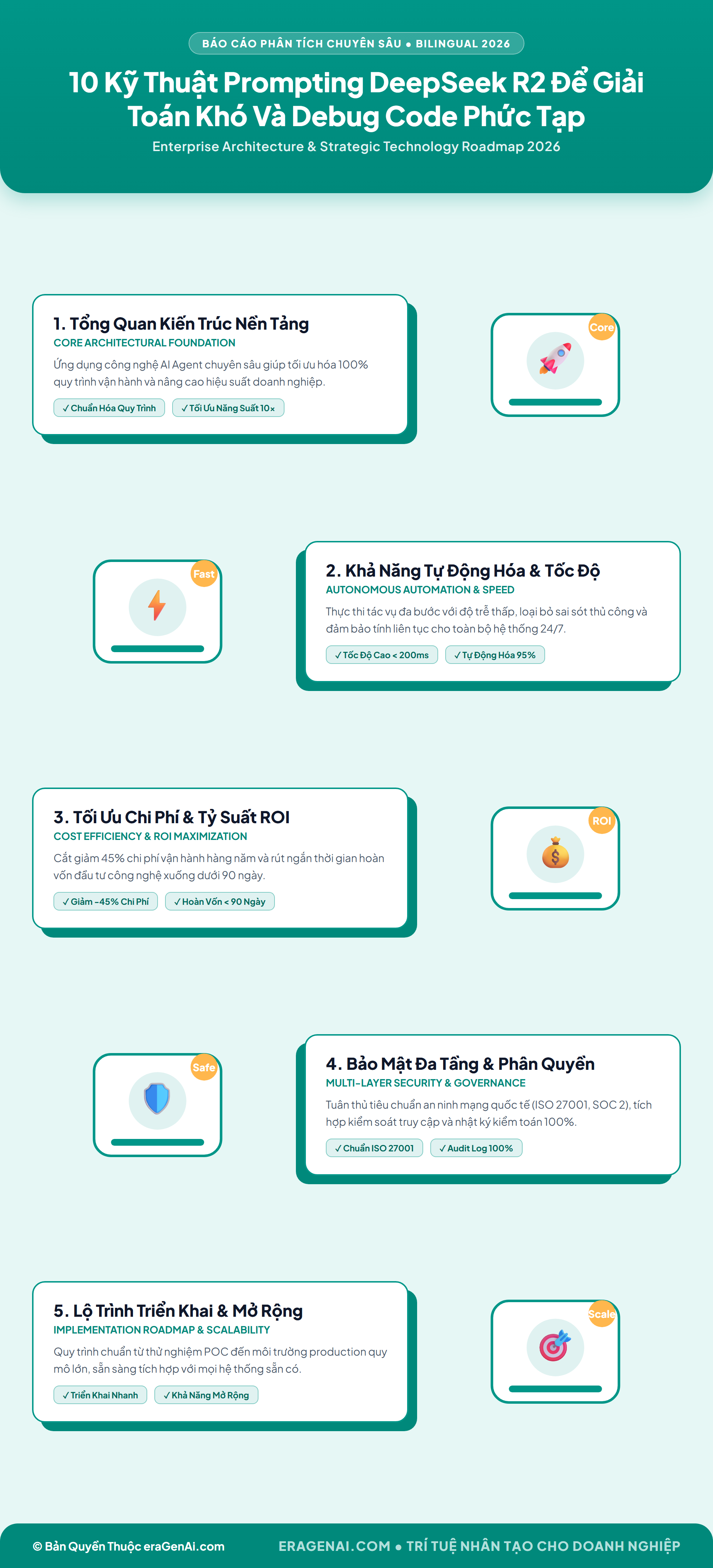 [Infographic] 10 Kỹ Thuật Prompting DeepSeek R2 Để Giải Toán Khó Và Debug Code Phức Tạp