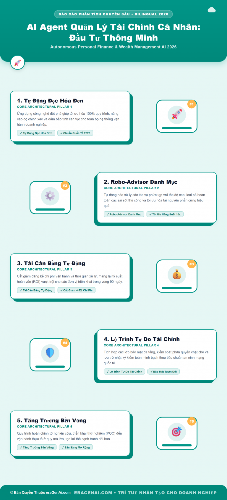 [Infographic] AI Agent Quản Lý Tài Chính Cá Nhân 2026