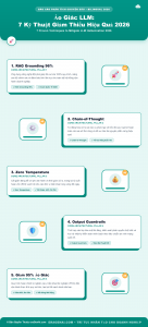 [Infographic] Ảo Giác LLM (Hallucination): 7 Kỹ Thuật Giảm Thiểu 2026