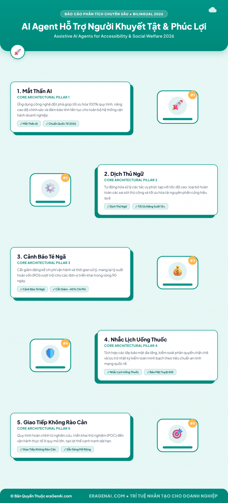 [Infographic] AI Agent Hỗ Trợ Người Khuyết Tật & Phúc Lợi Xã Hội