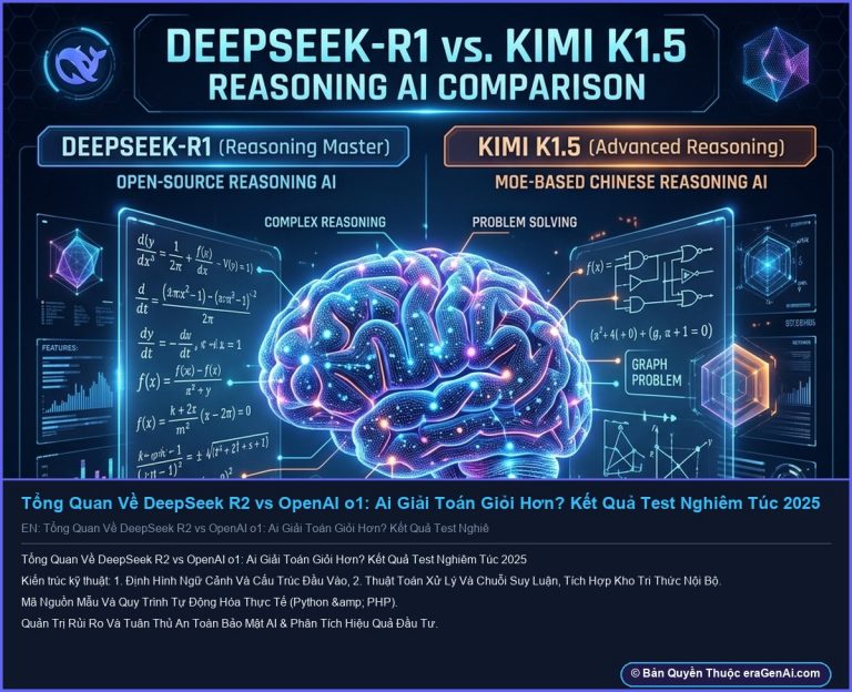 Infographic: Tổng Quan Về DeepSeek R2 vs OpenAI o1: Ai Giải Toán Giỏi Hơn? Kết Quả Test Nghiêm Túc 2025