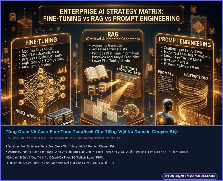 Infographic: Tổng Quan Về Cách Fine-Tune DeepSeek Cho Tiếng Việt Và Domain Chuyên Biệt