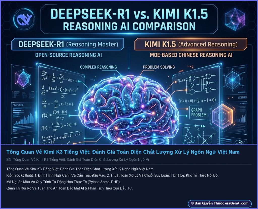 Tổng Quan Về Kimi K3 Tiếng Việt: Đánh Giá Toàn Diện Chất Lượng Xử Lý Ngôn Ngữ Việt Nam - Infographic 3D AI Artwork Ban Quyen eraGenAi.com