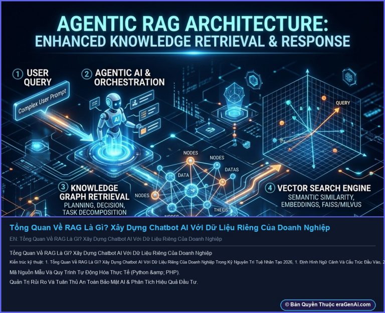 Infographic: Tổng Quan Về RAG Là Gì? Xây Dựng Chatbot AI Với Dữ Liệu Riêng Của Doanh Nghiệp