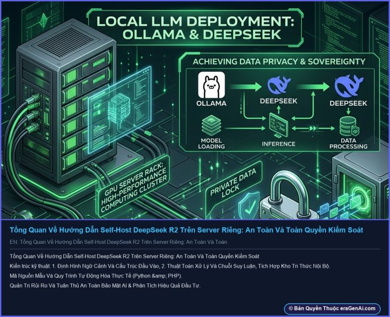 Infographic: Tổng Quan Về Hướng Dẫn Self-Host DeepSeek R2 Trên Server Riêng: An Toàn Và Toàn Quyền Kiểm Soát