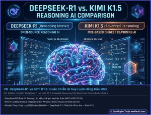 [Infographic] DeepSeek-R1 vs Kimi K1.5: Cuộc Chiến AI Suy Luận Hàng Đầu 2026