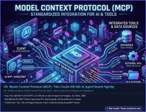 [Infographic] Model Context Protocol (MCP): Tiêu Chuẩn Kết Nối AI Agent Doanh Nghiệp
