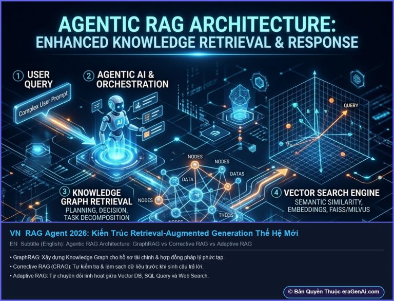 [Infographic] RAG Agent 2026: Kiến Trúc Retrieval-Augmented Generation Thế Hệ Mới