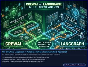 CrewAI vs LangGraph vs AutoGen: So Sánh Framework Multi-Agent 2026