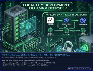 [Infographic] Triển Khai Local LLM 2026: Chạy Mô Hình AI Bảo Mật Nội Bộ Với Ollama